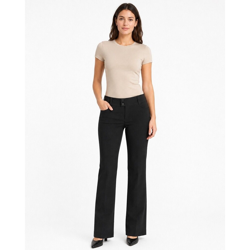 Classic Black Sloan Low Rise Career Pants Banana Republic Women’s 6P Office